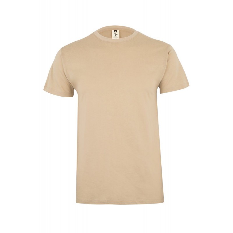 Camiseta unisex manga corta color Beige