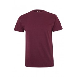 Camiseta unisex manga corta color Burdeo