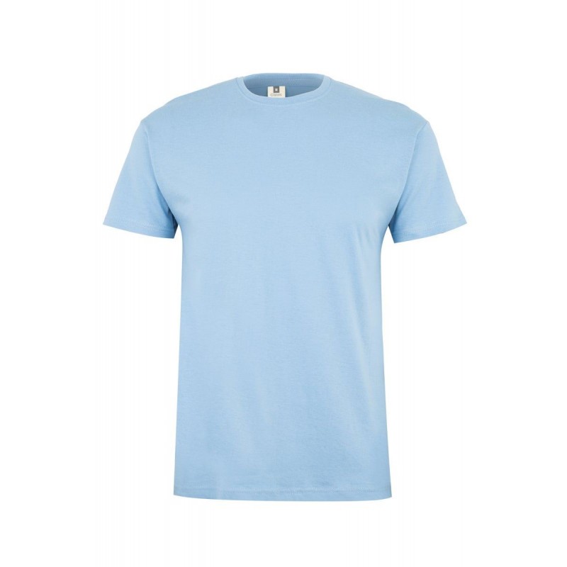 Camiseta unisex manga corta color Celeste