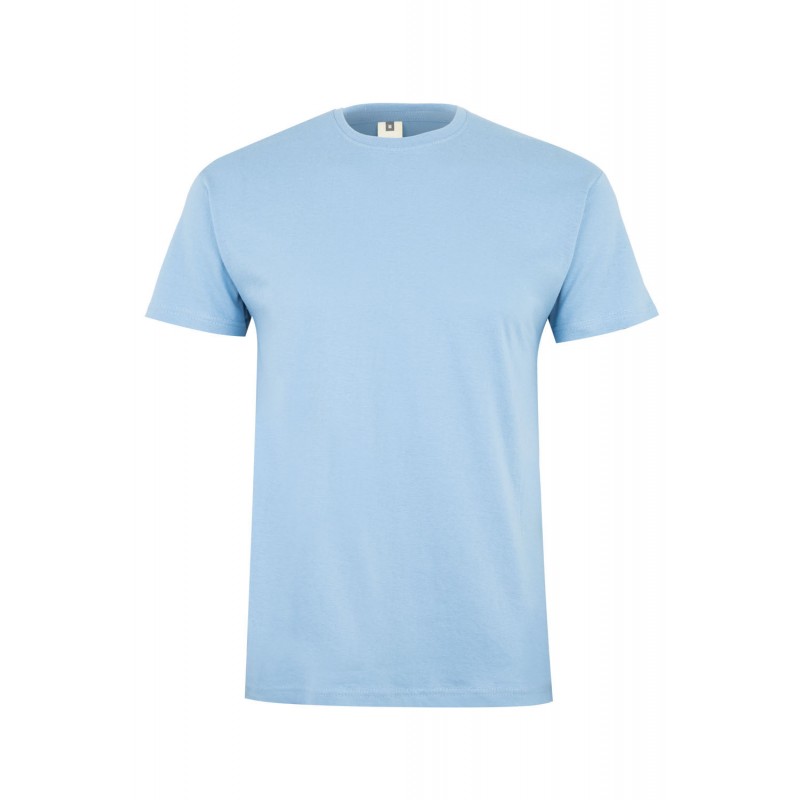 Camiseta unisex manga corta color Celeste, ref. MK023CV, Velilla