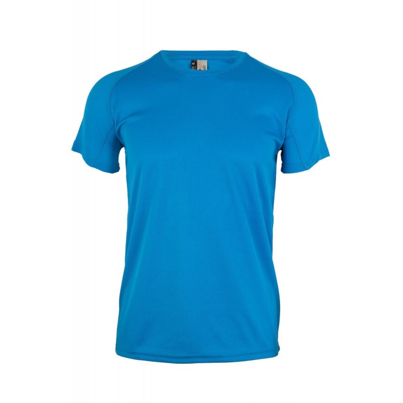 Camiseta unisex manga corta color celeste, ref. MK520V, Velilla