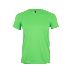 Camiseta unisex manga corta color verde lima, ref. MK520V, Velilla