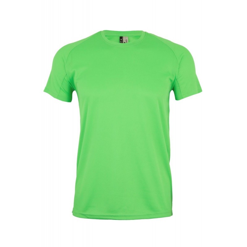 Camiseta unisex manga corta color verde lima, ref. MK520V, Velilla
