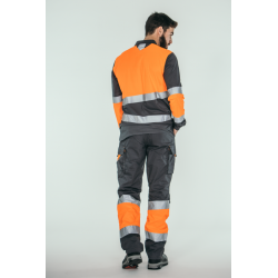 Pantalón alta visibilidad HOMBRE KINGSMANN STARLIGHT para rodilleras, Gris... 5