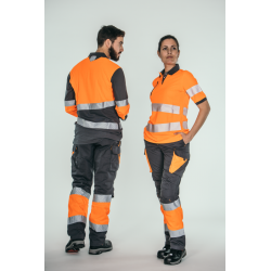 Pantalón alta visibilidad HOMBRE KINGSMANN STARLIGHT para rodilleras, Gris... 9