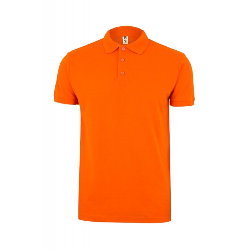 Polo manga corta color Naranja, ref. MK215CV,Velilla
