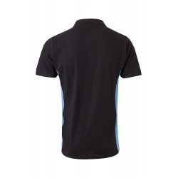 Polo de manga corta bicolor Negro/celeste, ref. 105504_00/05, Velilla