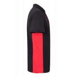 Polo de manga corta bicolor Negro/rojo, ref. 105504_00/12, Velilla