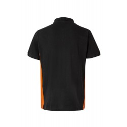Polo de manga corta bicolor Negro/naranja, ref. 105504_00/16, Velilla