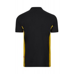 Polo de manga corta bicolor Negro/amarillo, ref. 105504_00/17, Velilla