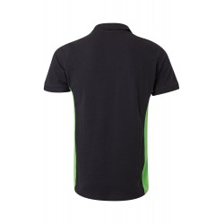 Polo de manga corta bicolor Negro/verde lima, ref. 105504_00/25, Velilla