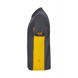 Polo de manga corta bicolor Gris/amarillo, ref. 105504_08/17, Velilla