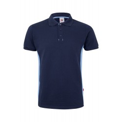 Polo de manga corta bicolor Navy/celeste, ref. 105504_61/05, Velilla