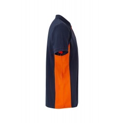Polo de manga corta bicolor Navy/naranja, ref. 105504_61/16, Velilla