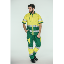 Pantalón alta visibilidad HOMBRE KINGSMANN STARLIGHT para rodilleras, Verde... 5