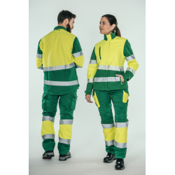 Pantalón alta visibilidad HOMBRE KINGSMANN STARLIGHT para rodilleras, Verde... 9