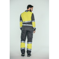 Pantalón alta visibilidad HOMBRE KINGSMANN STARLIGHT para rodilleras, Gris... 2