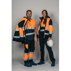 Pantalón alta visibilidad HOMBRE KINGSMANN STARLIGHT, Azul Marino con Naranja... 8