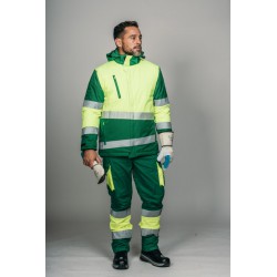 Pantalón alta visibilidad HOMBRE KINGSMANN STARLIGHT, Verde con Amarillo Flúor 13