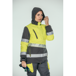 Parka alta visibilidad encastrable MUJER KINGSMANN STARLIGHT, Gris con... 4