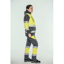 Parka alta visibilidad encastrable MUJER KINGSMANN STARLIGHT, Gris con... 7