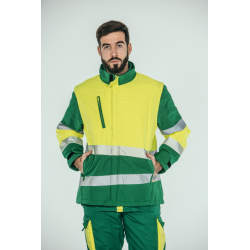 Parka encastrable alta visibilidad HOMBRE KINGSMANN STARLIGHT, Verde con... 2