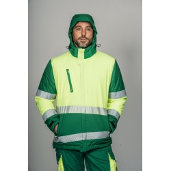 Parka encastrable alta visibilidad HOMBRE KINGSMANN STARLIGHT, Verde con... 12