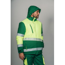 Parka encastrable alta visibilidad HOMBRE KINGSMANN STARLIGHT, Verde con... 13