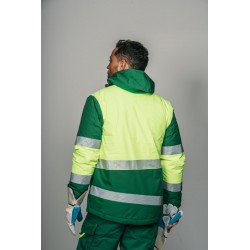 Parka encastrable alta visibilidad HOMBRE KINGSMANN STARLIGHT, Verde con... 15