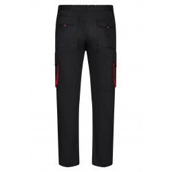 Pantalón de trabajo color Negro/rojo, ref.103004_00/12, Velilla