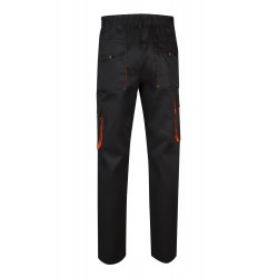 Pantalón de trabajo color Negro/naranja, ref.103004_00/16, Velilla