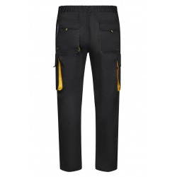 Pantalón de trabajo color Negro/amarillo, ref.103004_00/17, Velilla