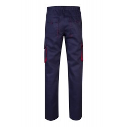 Pantalón de trabajo color Navy/rojo, ref.103004_01/12, Velilla