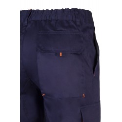 Pantalón de trabajo color Navy/naranja, ref.103004_01/16, Velilla