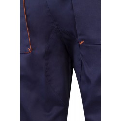 Pantalón de trabajo color Navy/naranja, ref.103004_01/16, Velilla