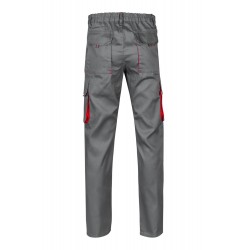 Pantalón de trabajo color Gris/rojo, ref.103004_08/12, Velilla