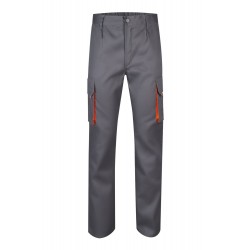 Pantalón de trabajo color Gris/naranja, ref.103004_08/16, Velilla