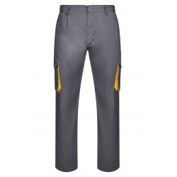 Pantalón de trabajo color Gris/amarillo, ref.103004_08/17, Velilla