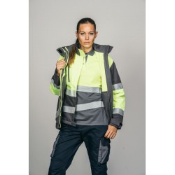 Parka alta visibilidad encastrable MUJER KINGSMANN STARLIGHT, Gris con... 11