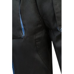 Bermuda de trabajo color Negro/celeste, ref. 103007_00/05, Velilla