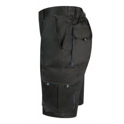 Bermuda de trabajo color Negro/celeste, ref. 103007_00/05, Velilla