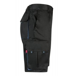 Bermuda de trabajo color Negro/celeste, ref. 103007_00/05, Velilla