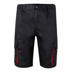 Bermuda de trabajo color Negro/rojo, ref. 103007_00/12, Velilla