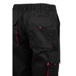 Bermuda de trabajo color Negro/rojo, ref. 103007_00/12, Velilla