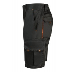 Bermuda de trabajo color Negro/naranja, ref. 103007_00/16, Velilla