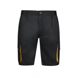 Bermuda de trabajo color Negro/Amarillo, ref. 103007_00/17, Velilla
