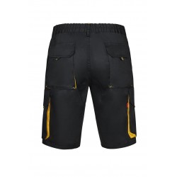 Bermuda de trabajo color Negro/Amarillo, ref. 103007_00/17, Velilla