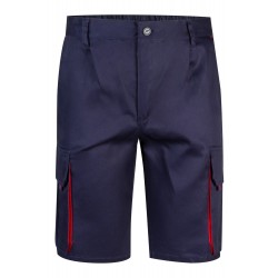 Bermuda de trabajo color Azul marino/rojo, ref. 103007_01/12, Velilla
