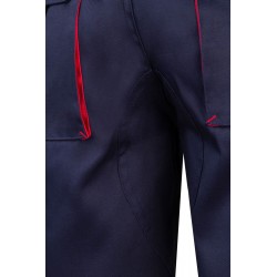 Bermuda de trabajo color Azul marino/rojo, ref. 103007_01/12, Velilla