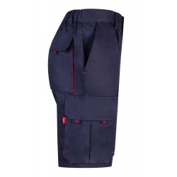 Bermuda de trabajo color Azul marino/rojo, ref. 103007_01/12, Velilla